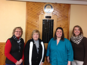 Pictured are Jackson Rotary Club program host Denise Brown,  Jackson Rotary Club President Carol Porter, Southern Hills Arts Council Director of Operations Jennifer Hughes and Rotary member and Southern Hills Arts Council Board of Trustees member Amanda Crabtree.
